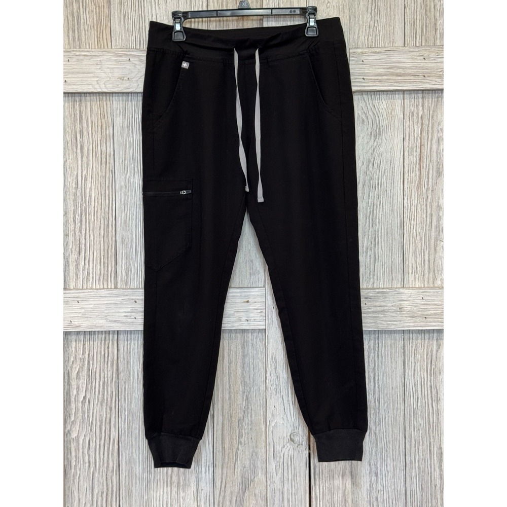 Women's FIGS Technical Collection Jogger Scrub Pants Sz Small Black